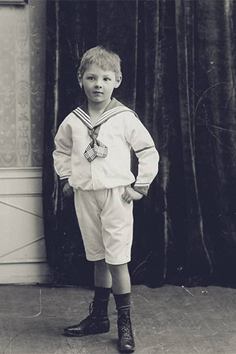 Hans Urs von Balthasar as a child