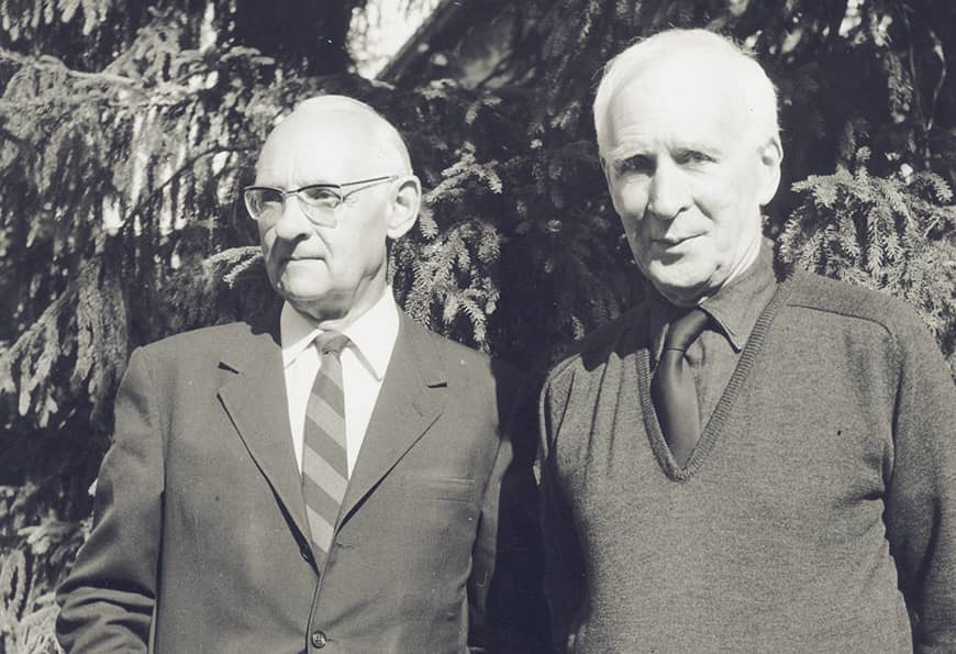 Balthasar junto a su maestro y amigo Henri de Lubac