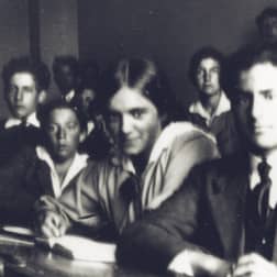 Adrienne as a high school student in La Chaux-de-Fonds (ca. 1917)